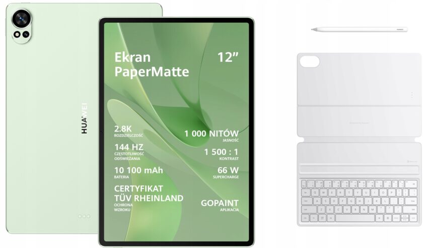Tablet Huawei MatePad PaperMatte Edition 12X 12/256GB WIFI KLAWIATURA RYSIK