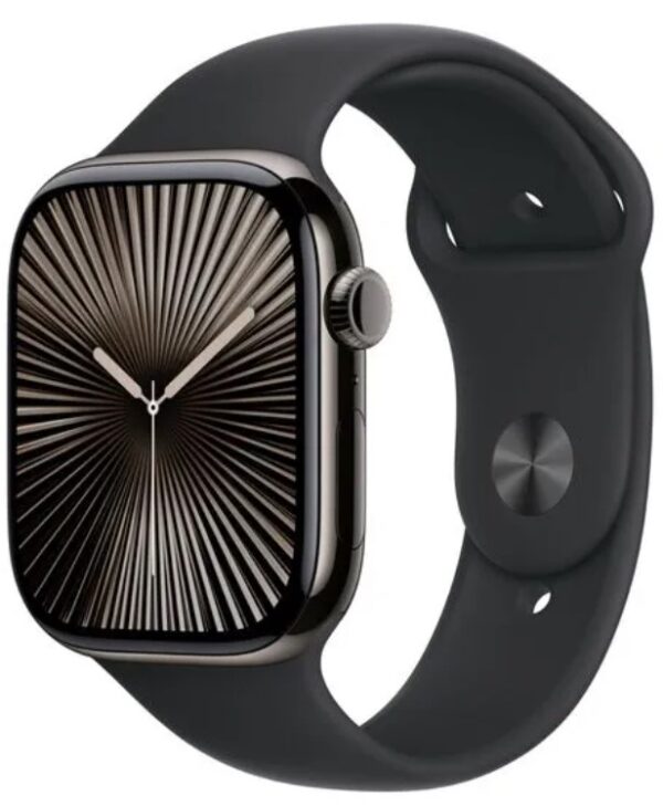 Apple Watch 10 GPS + Cellular 42mm z tytanu + pasek rozmiar M/L czarny - obrazek 5