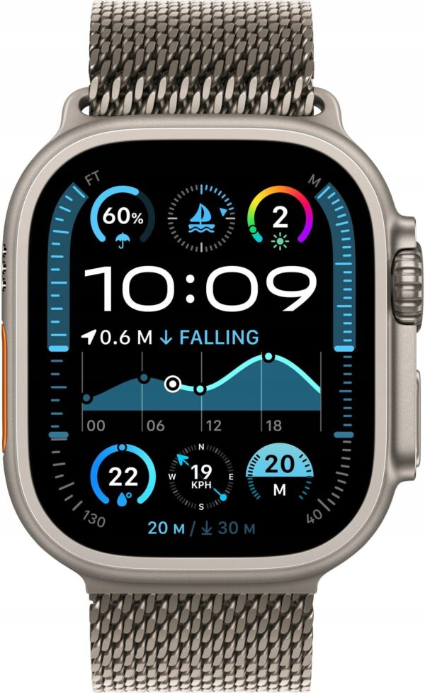 Apple Watch Ultra 2 GPS + Cellular 49mm tytan + bransoleta mediolańska M - obrazek 2