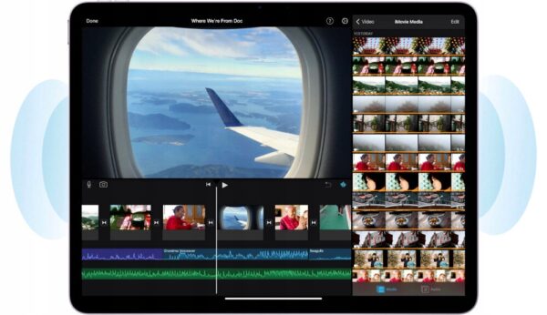 Tablet Apple iPad Air 2024 13" 8/128GB Wi-Fi Fioletowy - obrazek 5