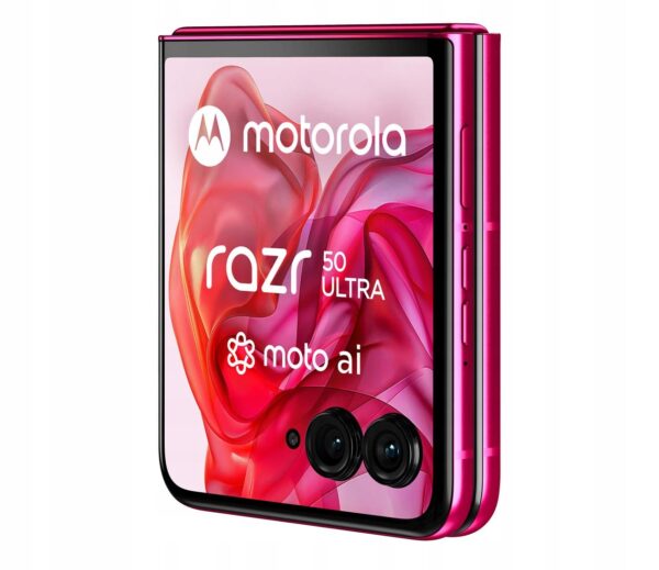 Smartfon Motorola razr 50 ultra 12/512GB 5G POLED 165Hz Hot Pink Różowy - obrazek 12