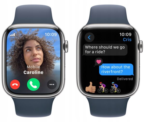 Smartwatch APPLE Watch Series 9 GPS + Cellular Koperta 45mm ze stali nierdz - obrazek 4
