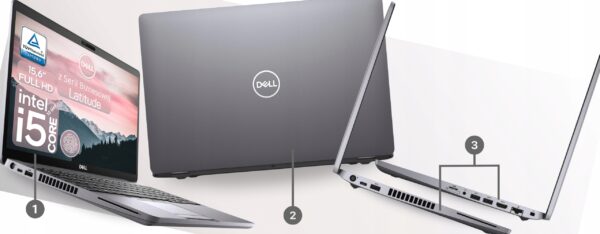 Unikatowy Dell Stellar Grey! 15,6" Full HD | Core i5 10gen | Win11Pro USB-C - obrazek 6