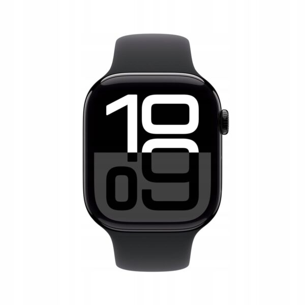 Apple Watch 10 GPS 42mm koperta z aluminium + pasek sportowy S/M czarny - obrazek 2