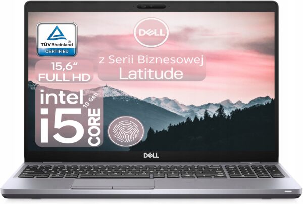 Unikatowy Dell Stellar Grey! 15,6" Full HD | Core i5 10gen | Win11Pro USB-C - obrazek 13