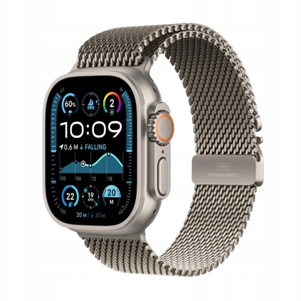 Apple Watch Ultra 2 GPS + Cellular 49mm tytan + bransoleta mediolańska M - obrazek 4