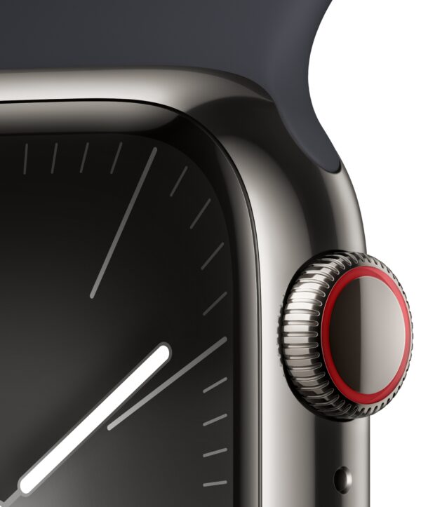 Smartwatch APPLE Watch Series 9 GPS + Cellular Koperta 41mm ze stali nierdz - obrazek 2