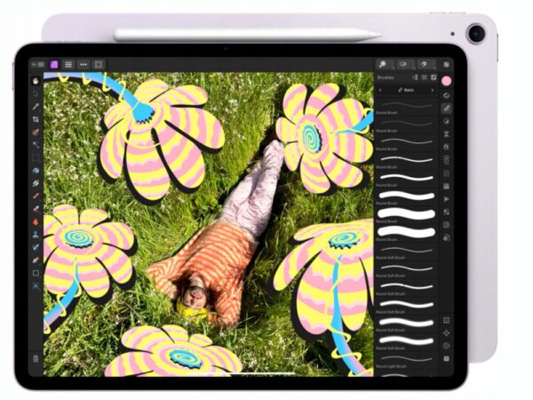 Tablet Apple iPad Air 2024 13" 8/128GB Wi-Fi Fioletowy - obrazek 3