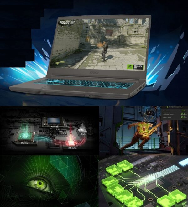 Laptop MSI Thin 15 B12UC 15,6 FHD 144Hz i5-12450H 16GB SSD512+1TB RTX3050 - obrazek 6