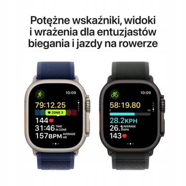 Apple Watch Ultra 2 GPS + Cellular 49mm koperta tytanowa + opaska Trail M-L - obrazek 4