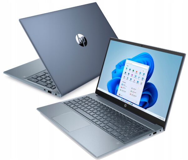 NA PREZENT Niebieski Laptop HP 15-eh Ryzen 7 FHD 16GB RAM 1TB SSD WIN 11
