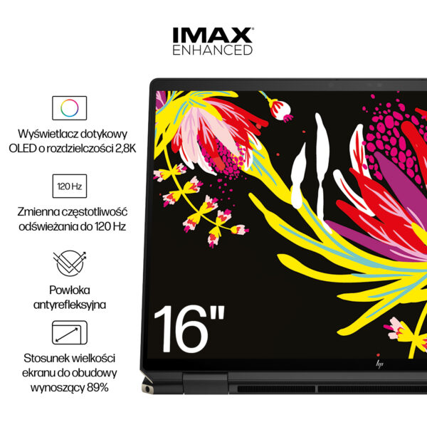 Laptop 2w1 HP SPECTRE x360 16-aa ultra 7 16GB 1TB RTX 4050 2.8K Dotyk Win11 - obrazek 10