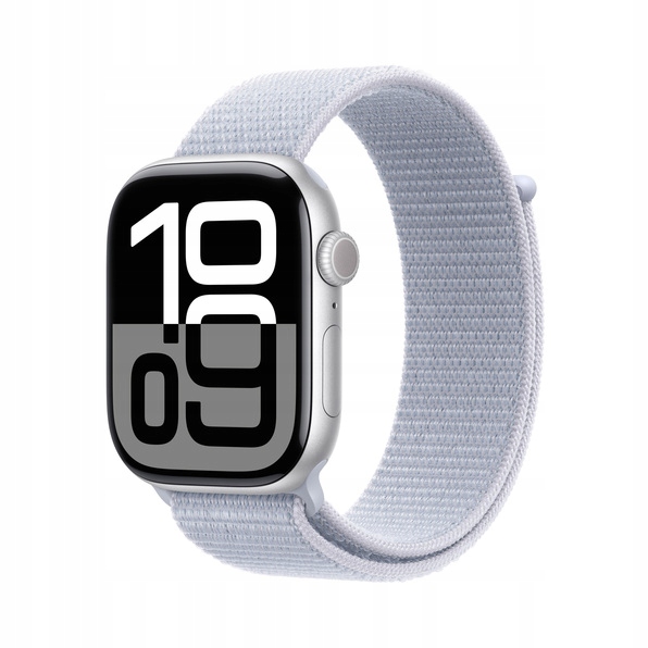Apple Watch 10 GPS 42mm koperta z aluminium + opaska sportowa błękitna
