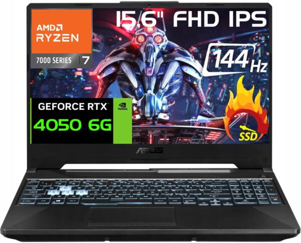 Asus TUF Gaming A15 15' 144Hz Ryzen 7 7435HS DDR5 32GB SSD2000 RTX 4050 W11