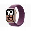 Apple Watch 10 GPS 42mm koperta z aluminium + opaska sportowa śliwkowa
