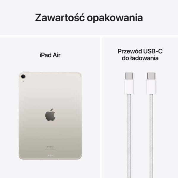 Apple iPad Air 11 M2 256GB Wi-Fi+5G Starlight - obrazek 7