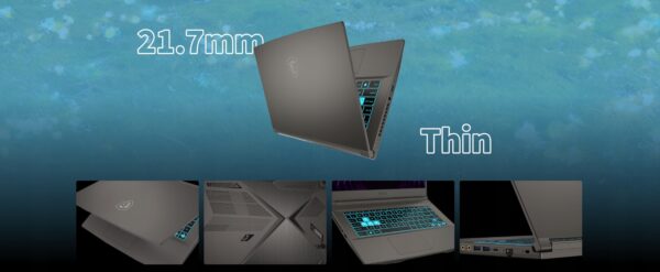 Laptop MSI Thin 15 B12UC 15,6 FHD 144Hz i5-12450H 16GB SSD512+1TB RTX3050 - obrazek 5