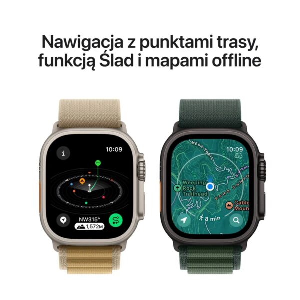 Apple Watch Ultra 2 GPS + Cellular 49mm koperta tytanowa + opaska Trail M-L - obrazek 6