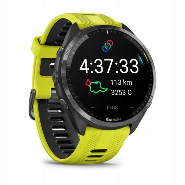Garmin Forerunner 965 Tytanowa ramka żołty pasek 47mm - obrazek 10