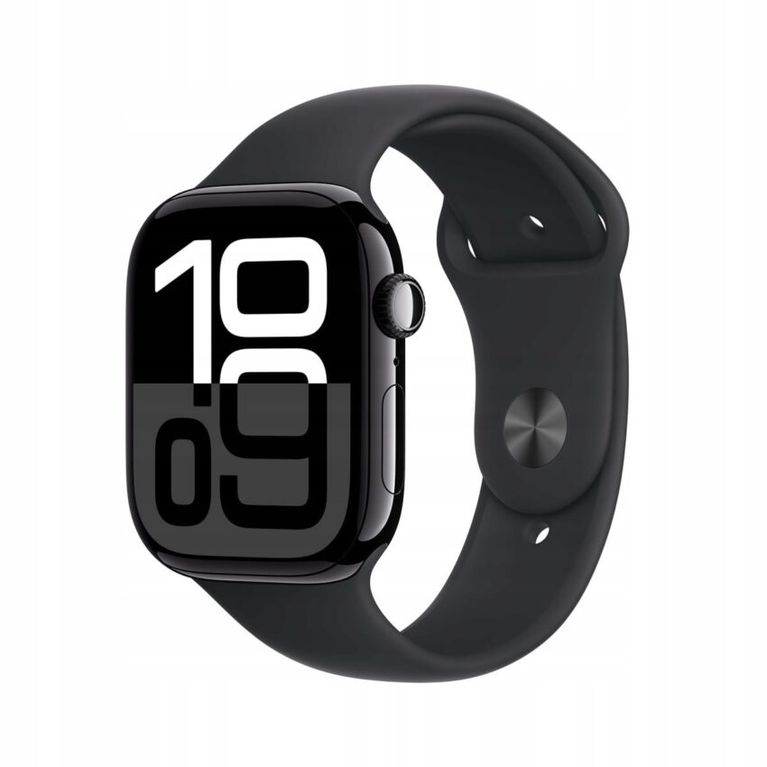 Apple Watch 10 GPS 42mm koperta z aluminium + pasek sportowy S/M czarny