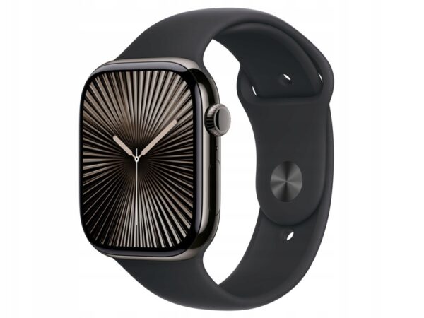 Apple Watch 10 GPS + Cellular 46mm tytan + pasek sportowy M/L czarny