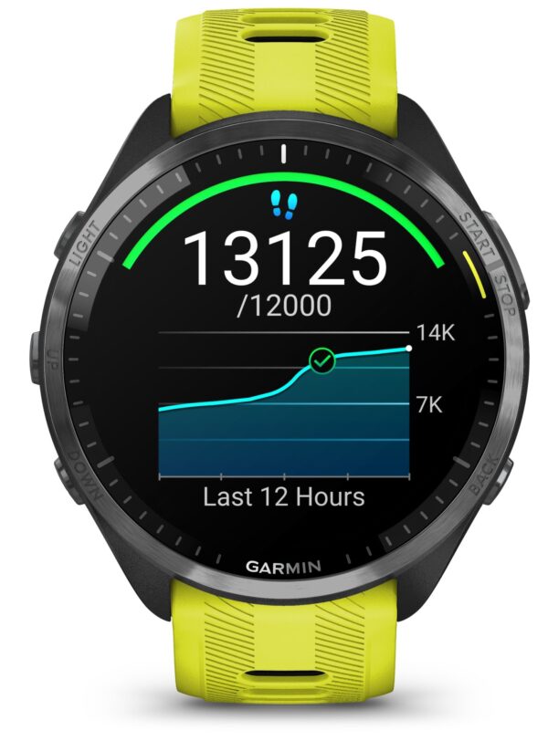 Garmin Forerunner 965 Tytanowa ramka żołty pasek 47mm - obrazek 3