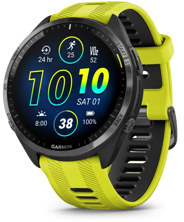 Garmin Forerunner 965 Tytanowa ramka żołty pasek 47mm