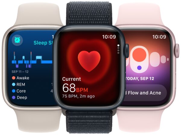 Smartwatch APPLE Watch Series 9 GPS + Cellular Koperta 41mm ze stali nierdz - obrazek 8