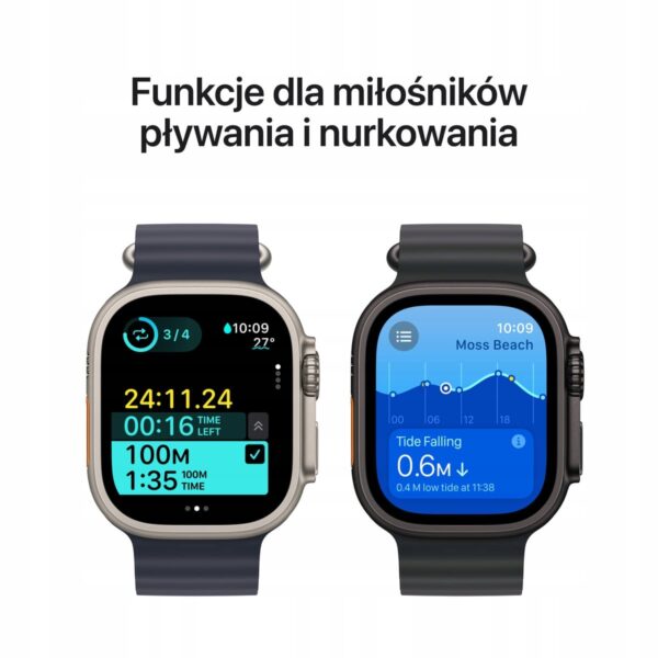Apple Watch Ultra 2 GPS + Cellular 49mm koperta tytanowa + opaska Trail M-L - obrazek 5