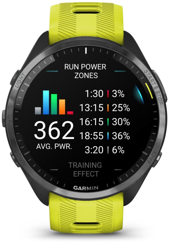 Garmin Forerunner 965 Tytanowa ramka żołty pasek 47mm - obrazek 5
